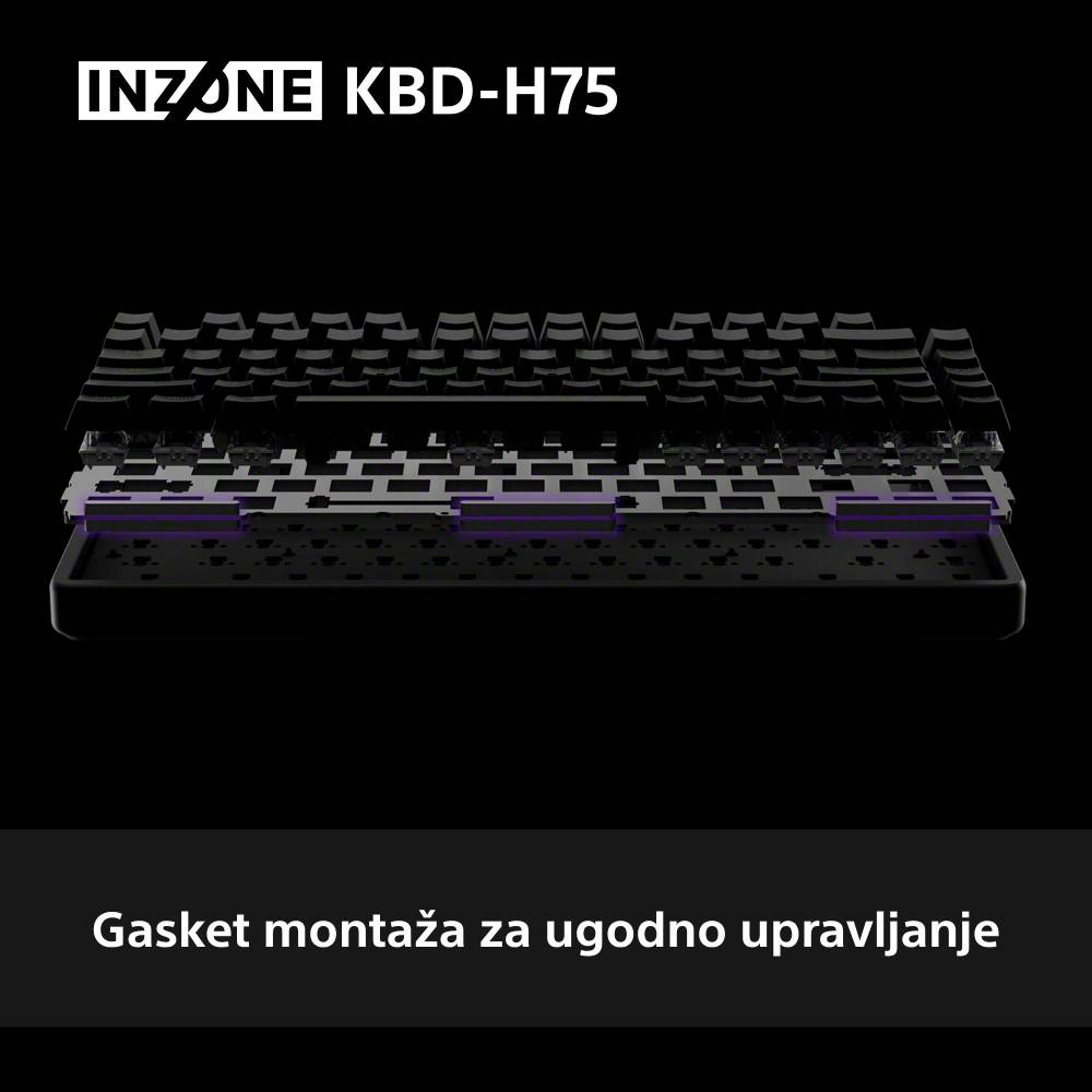 Tipkovnica SONY INZONE KBD-H75 crna